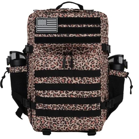  Leopard Print Gym Backpack 